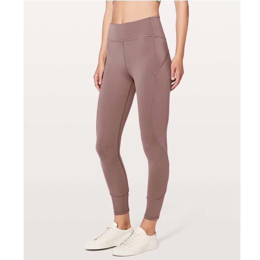 lululemon athletica Movement 7/8 Tight Antique Bark High-Waisted Mauve Leggings